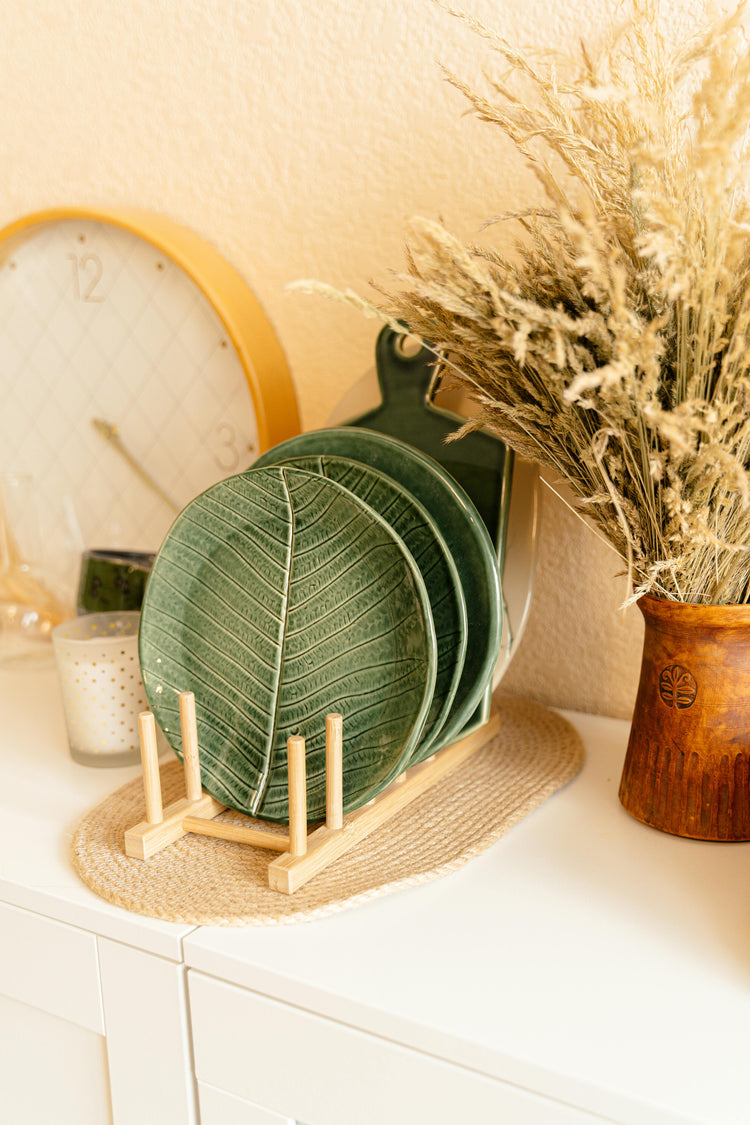 Jute placemat, sewing braided cord 