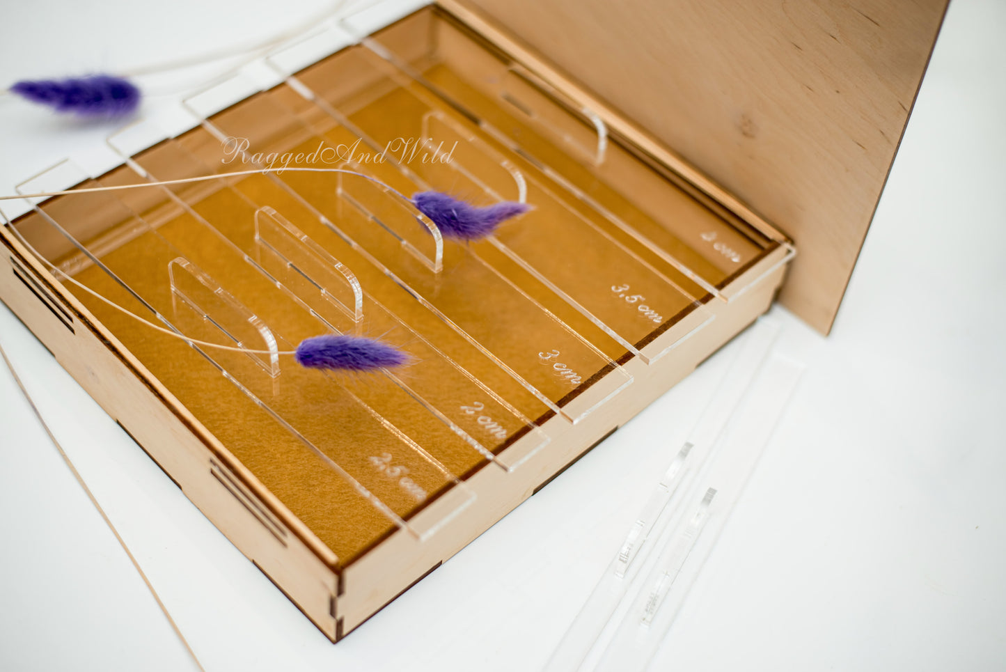 Set of 9 pcs Straight Seam Allowance tool  in storage box.  Gift for Tailor. 